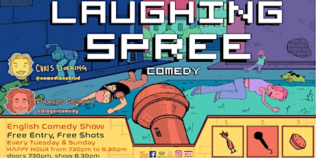 Laughing Spree: English Comedy on a BOAT (FREE SHOTS) 07.03.