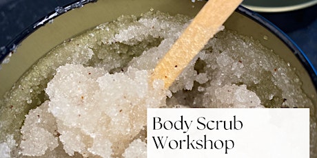 Body scrub with essential oils and colours.