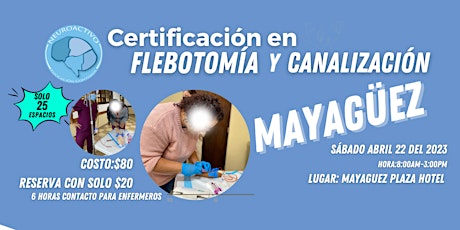 Certificación en Flebotomía y Canalización (Mayagüez)