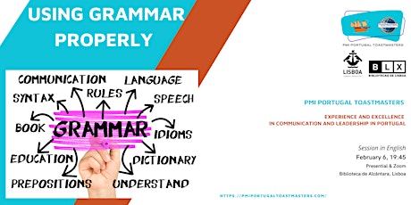 PMI Portugal Toastmasters | Using Grammar Properly