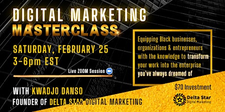 Digital Marketing Masterclass for Black-Owned Business