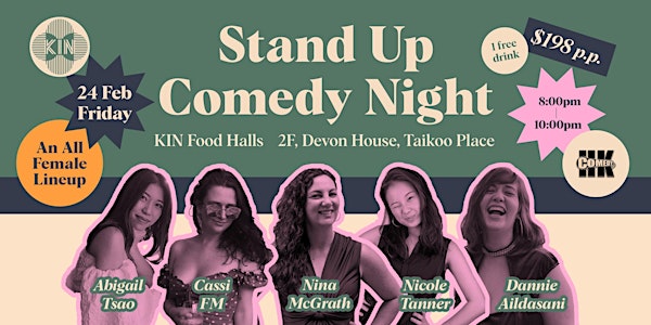 KIN Presents: Women in Stand Up Comedy Night