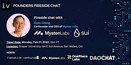 Fireside chat with Evan from Mysten Labs / Sui