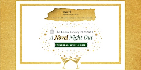 "A Novel Night Out" Presented by the Lenox Library Association primary image