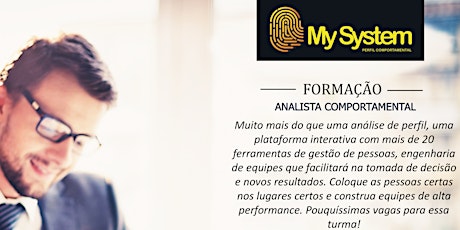 Imagem principal do evento Formação em Analista Comportamental MYSYSTEM - Método DISC