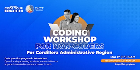 CYF: 40-mins Coding Workshop for Non-Coders for CAR primary image