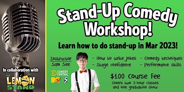 Sam See | 2-Day Comedy Workshop @ The Lemon Stand