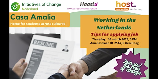 Casa Amalia - Workshop on Working in The Netherlands; tips for applying job