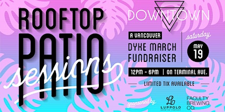 DOWNTOWN - Daytime Rooftop Patio Party VDM Fundraiser primary image