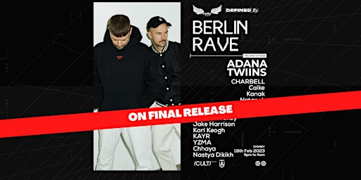 Berlin Rave #4 ft ADANA TWINS (TAU / Diynamic)
