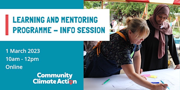 Community climate action learning and mentoring programme  - info session