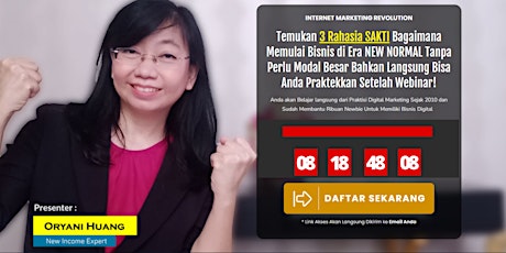 Webinar GRATIS "3 Rahasia Sakti Bagaimana Memulai Bisnis di Era NEW NORMAL"