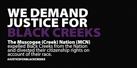 Rally for Justice for Black Creeks