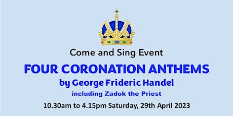 Immagine principale di Come and Sing - Handel's Four Coronation Anthems 