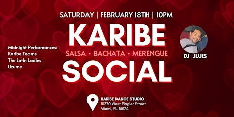 Karibe Valentine Social - Salsa, Bachata & Merengue