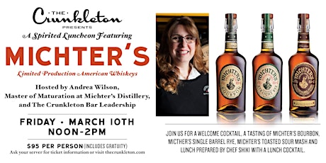 A Spirited Luncheon Featuring Michter's Whiskey.