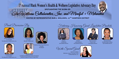 1st Annual Black Women's Health & Wellness Legislative Advocacy Day primary image