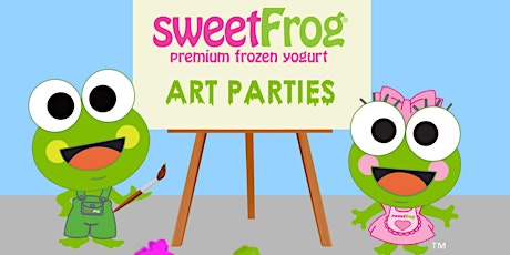 February's Finger Paint Party at sweetFrog Salisbury