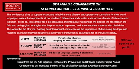 5th Annual Conference on Second-Language Learning and Disabilities