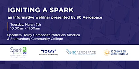 SC Aerospace Webinar: Spark Center and Toray Composite Materials America
