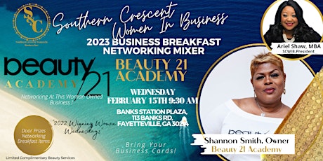 2023  Business Breakfast Networking Mixer at Beauty 21 Academy in Fayette!