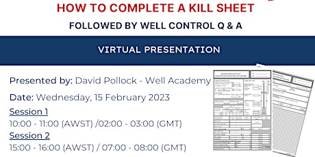 How to Complete a Kill Sheet followed by Well Control Q&A primary image