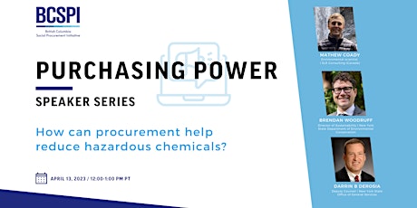 Purchasing Power: How can procurement help reduce hazardous chemicals?