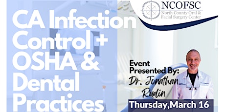 Imagem principal do evento Copy of CA Infection Control + OSHA & Dental Practice (5 CEU Units)