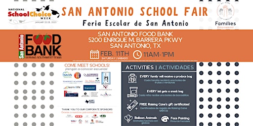 San Antonio School Fair / Feria Escolar de San Antonio