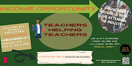 Teachers Helping Teachers Income Opportunity Webinar Houston, TX