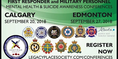 Hauptbild für 2018 YEG First Responder/Military Personnel Mental Health/Suicide Awareness Conference