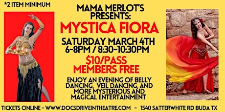 Mama Merlot's Underground Speakeasy Bar Presents Dancer: Mystica Fiora