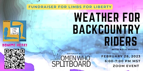 Weather for Backcountry Riders - Fundraiser for Ukraine - Online Event