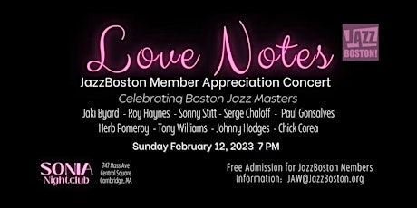 Love Notes Member Appreciation Concert