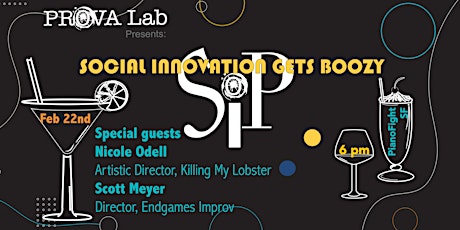 Prova Lab presents: SIP. Social Innovation Gets Boozy.