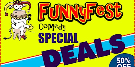 Primaire afbeelding van Give Gift of LAUGHTER with 5 special offers for Ticket discounts and more.