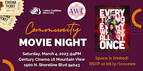 Image principale de Community Movie Night (AWE & LCSV) - Everything Everywhere All At Once