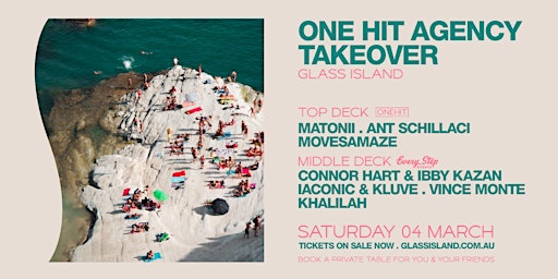 Glass Island - One Hit Agency Takeover - Saturday 4th March primary image