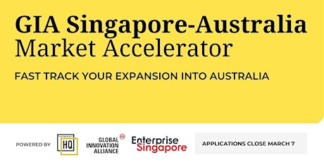 Singapore-Australia Market Accelerator: Information Session primary image
