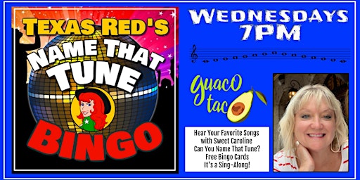 Guaco Taco Crystal Falls  presents Texas Red's Wednesday Musical Bingo @7p!