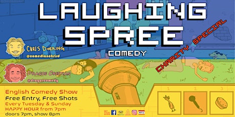 Laughing Spree UKRAINE CHARITY SPECIAL: English Comedy on a BOAT 26.02.