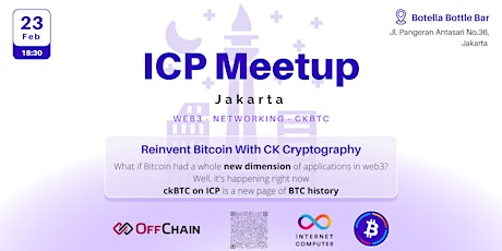Hauptbild für ICP x OffChain Jakarta: Reinvent Bitcoin with CK cryptography