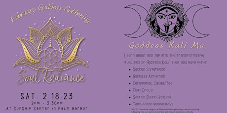 Soul Radiance Goddess Gathering - Open to all female identities Ages 10+
