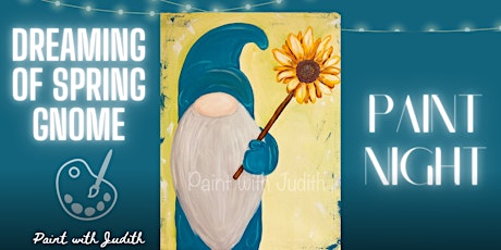 Paint Night in Hammond | Dreaming of spring Gnome