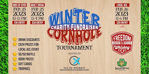 Cornhole for Horses - Charity Event for Freedom & Whiskey Equine Rescue