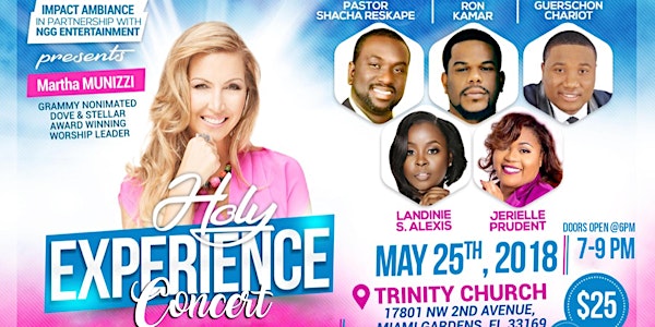 MARTHA MUNIZZI IN CONCERT - HOLY EXPERIENCE: A NIGHT OF WORSHIP