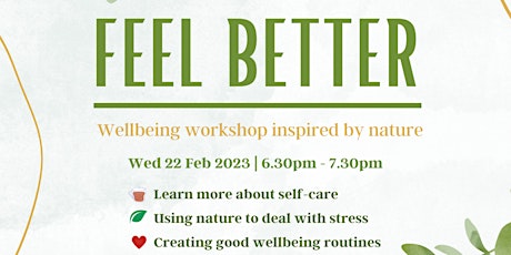 Feel Better Wellbeing Workshop