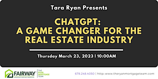 ChatGPT: A Game-Changer for the Real Estate Industry - ZOOM EVENT