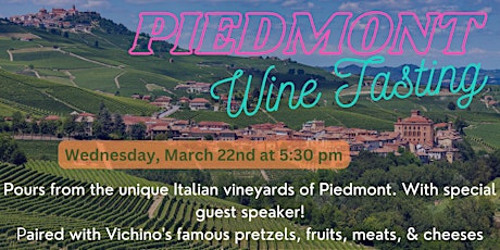 Piedmont Region Wine Tasting