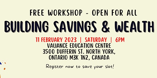 Building Savings and Wealth Workshop Class